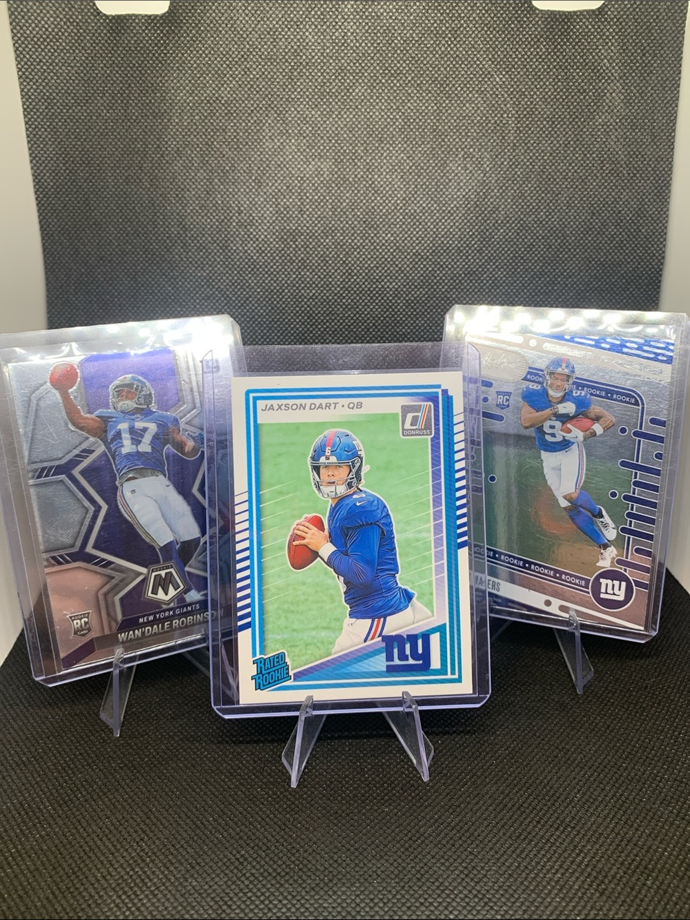New York Giants Rookie Cards Jaxson Dart Malik Nabers Wan'dale Robinson In Case!